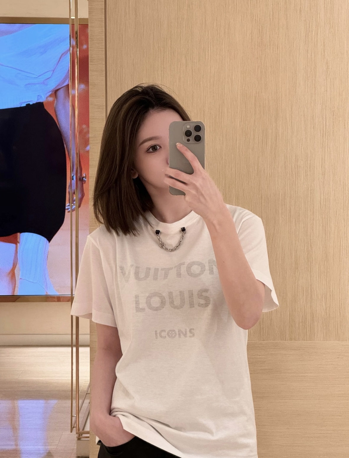 ルイヴィトン ウィメンズ グラフィック Tシャツ ブラック 画像 7