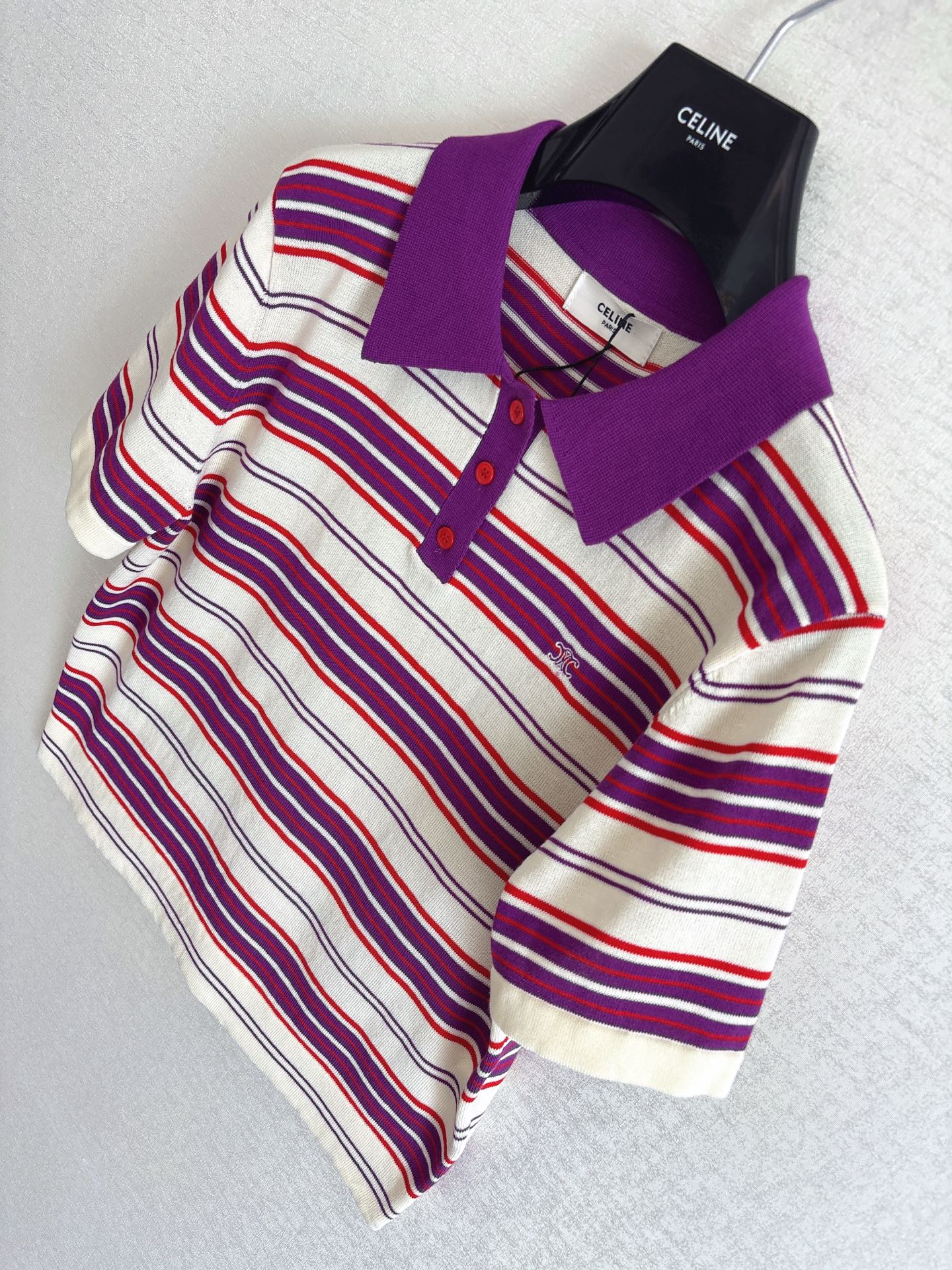 ファッション ストライプ ニット Tシャツ マルチカラー 画像 7
