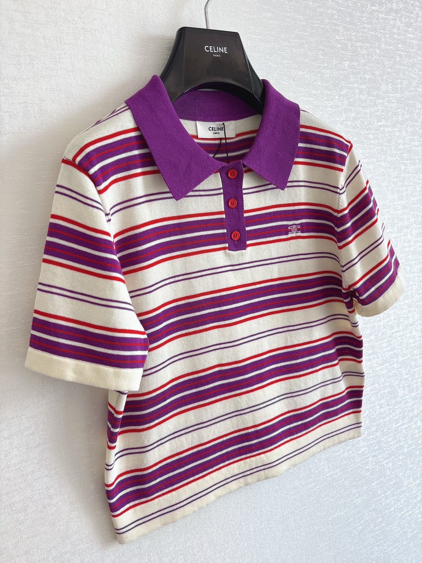 ファッション ストライプ ニット Tシャツ マルチカラー 画像 8