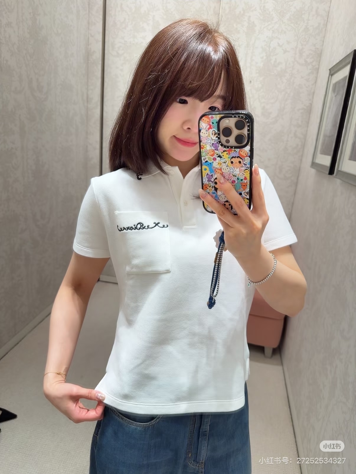ディオール マザーオブパール カラー Tシャツ ホワイト 26FW 画像 4