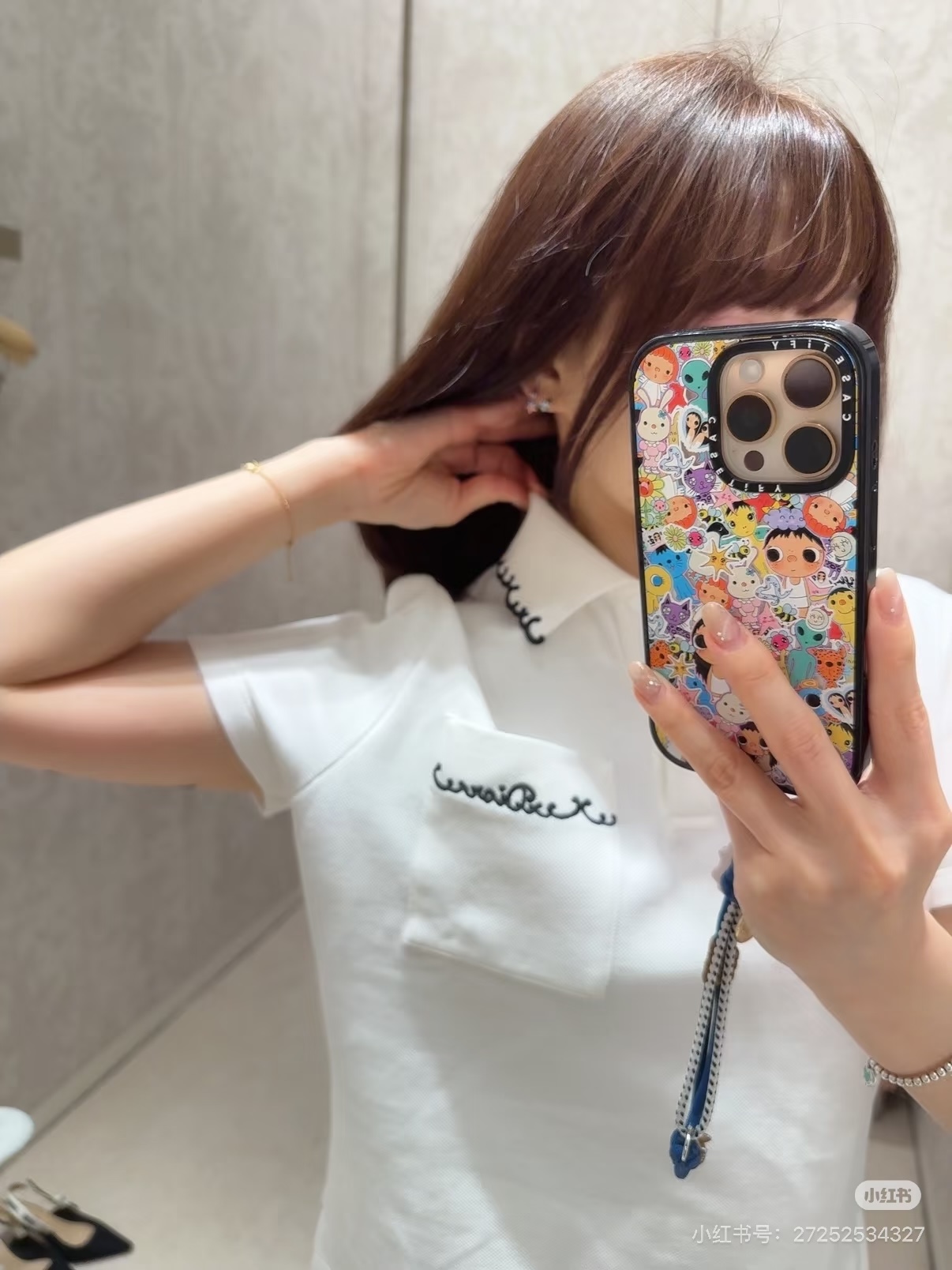 ディオール マザーオブパール カラー Tシャツ ホワイト 26FW 画像 5
