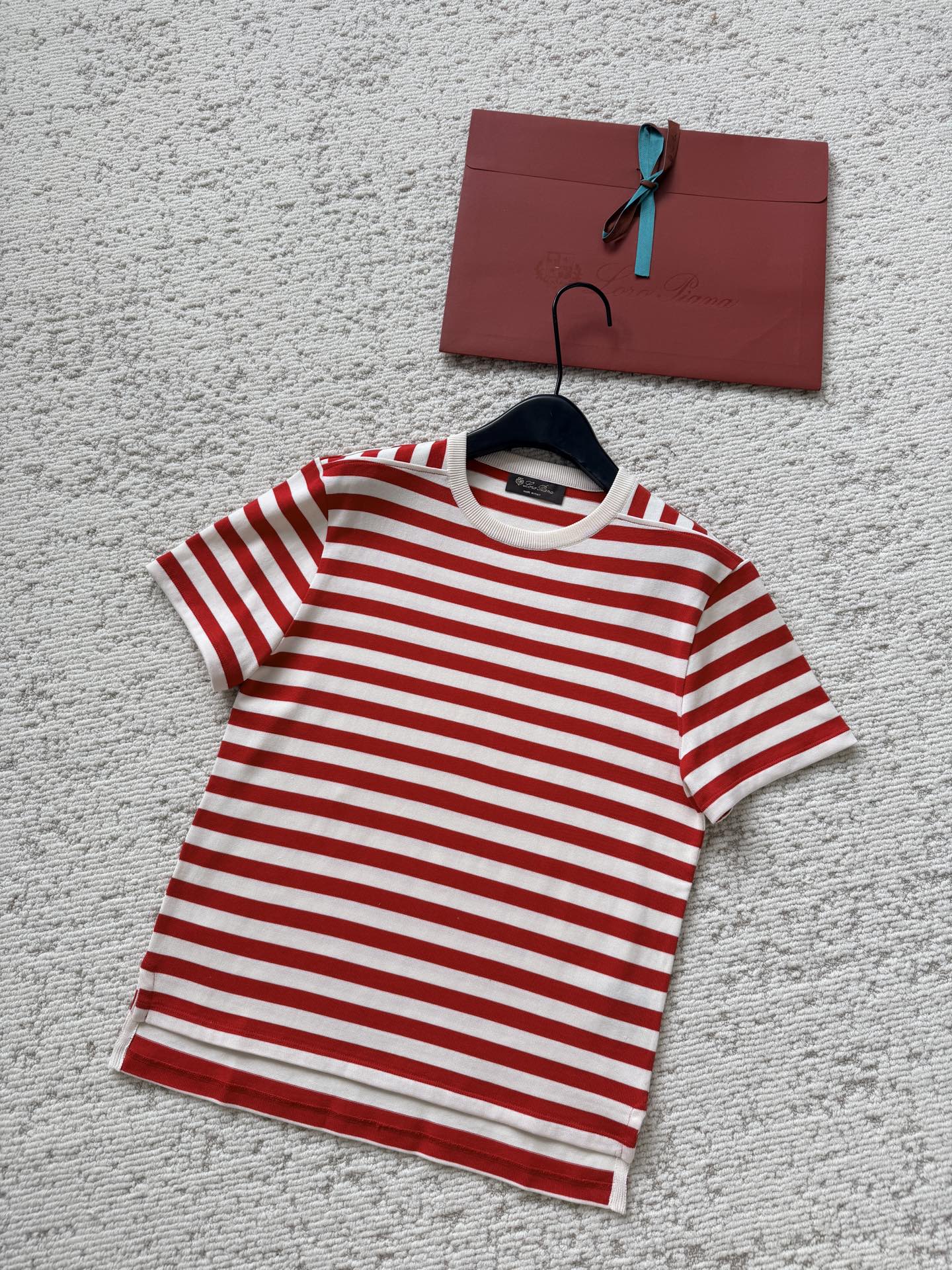 ロロ ピアーナ ストライプ Tシャツ マルチカラー 画像 8