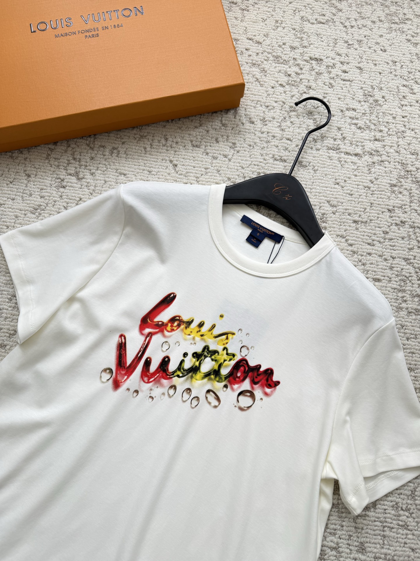 ルイヴィトン ロゴ ジャカード レタープリント キャンディ ロゴ Tシャツ 26SS 画像 6