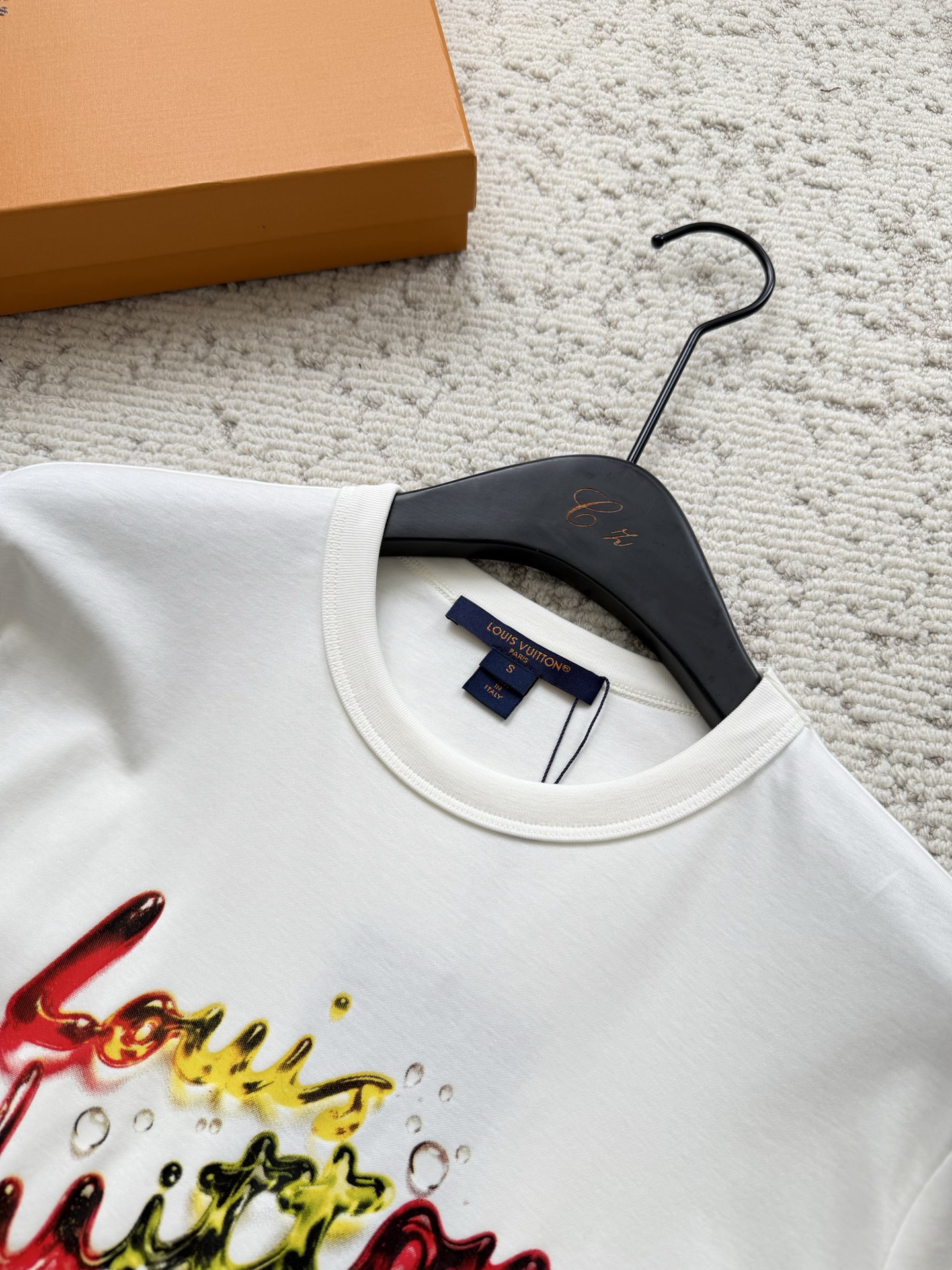 ルイヴィトン ロゴ ジャカード レタープリント キャンディ ロゴ Tシャツ 26SS 画像 7