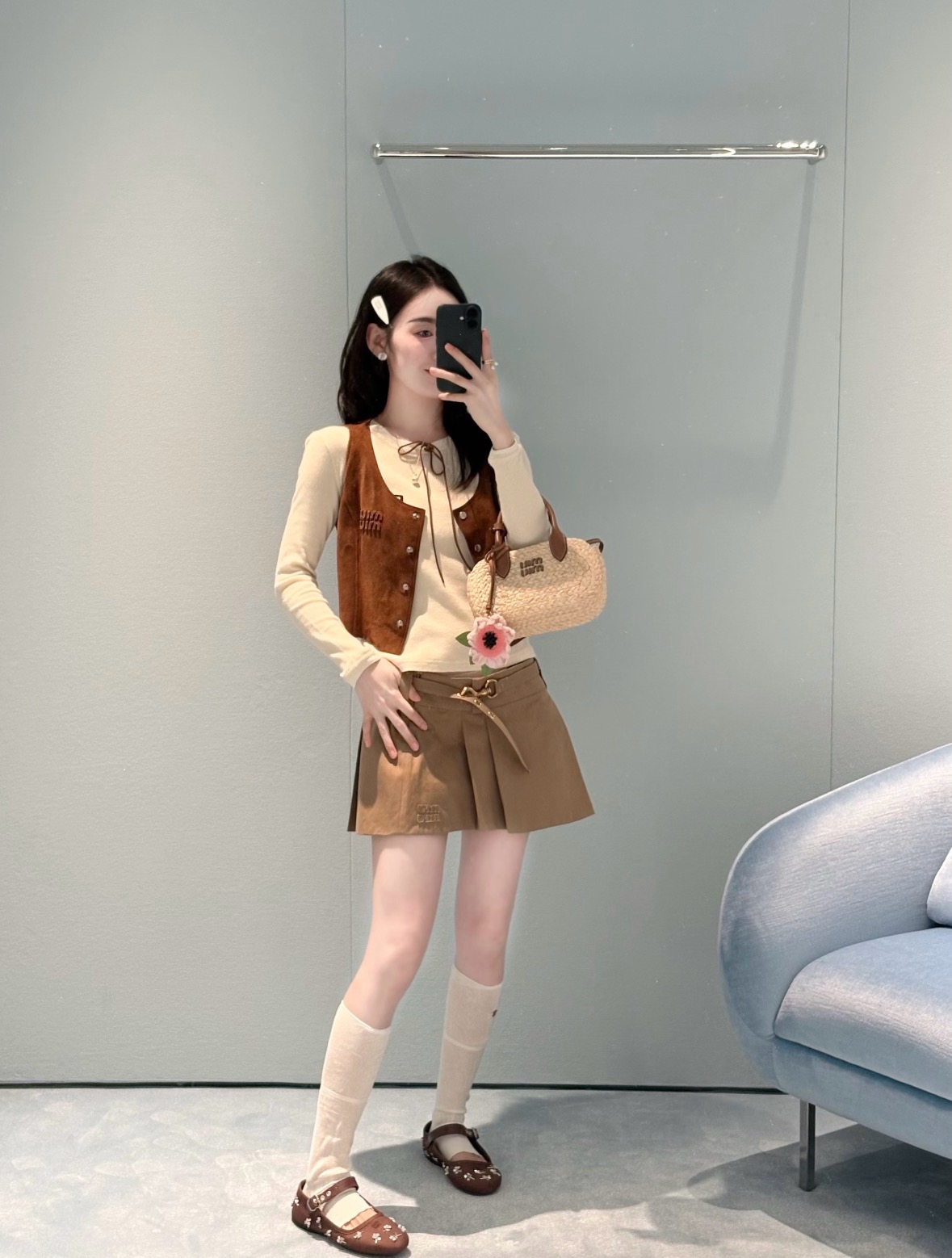 ミュウミュウ ロングスリーブ トップ 26SS 画像 4