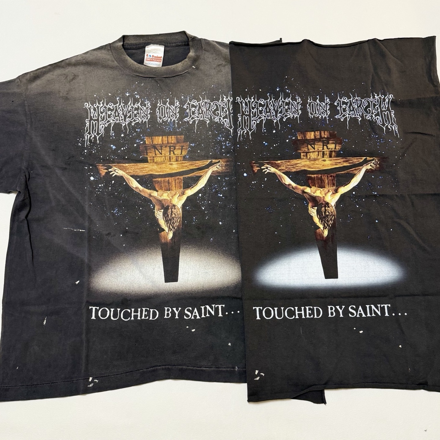 セント マイケル SS Tシャツ Jesus ブラック 詳細画像 1