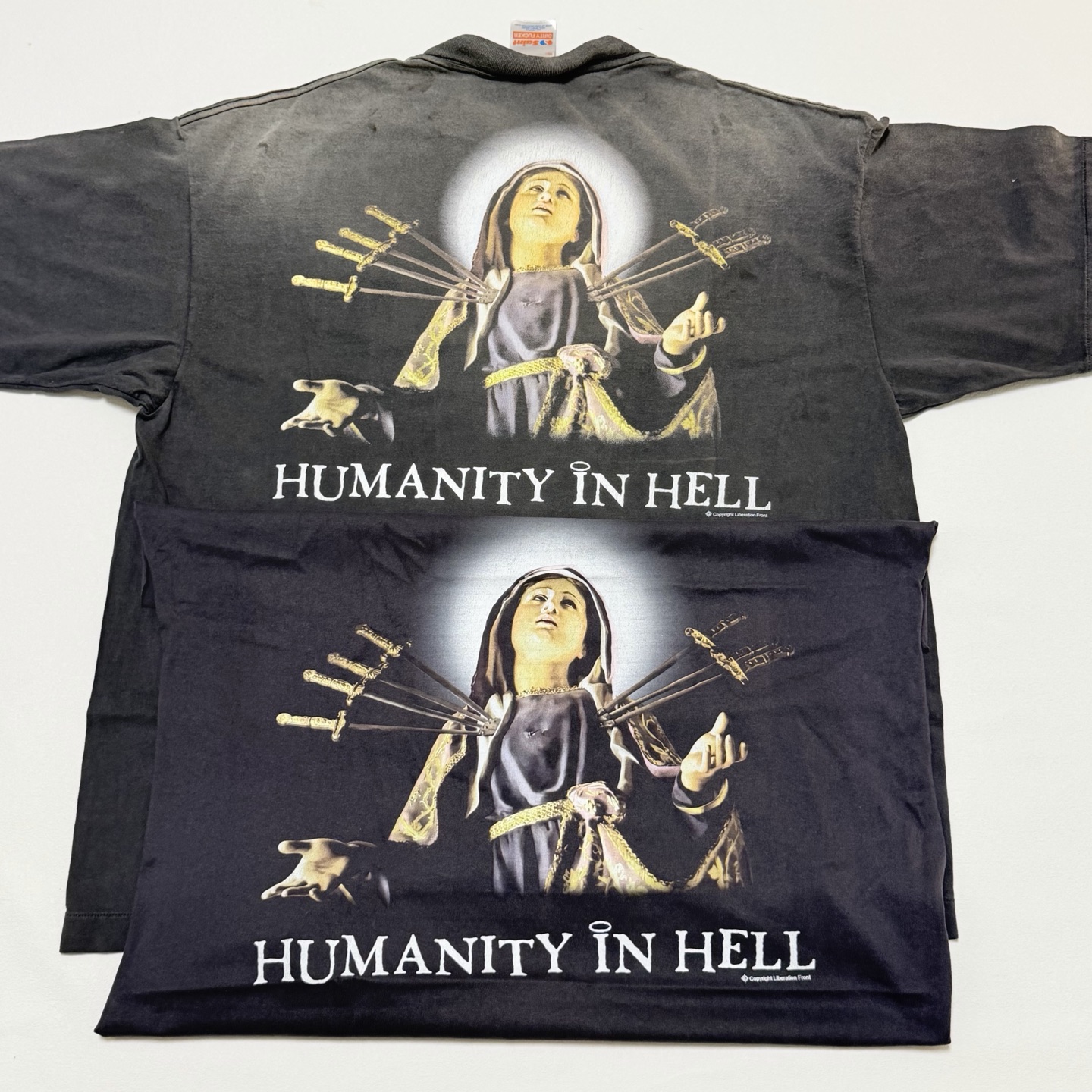 セント マイケル SS Tシャツ Jesus ブラック 詳細画像 3