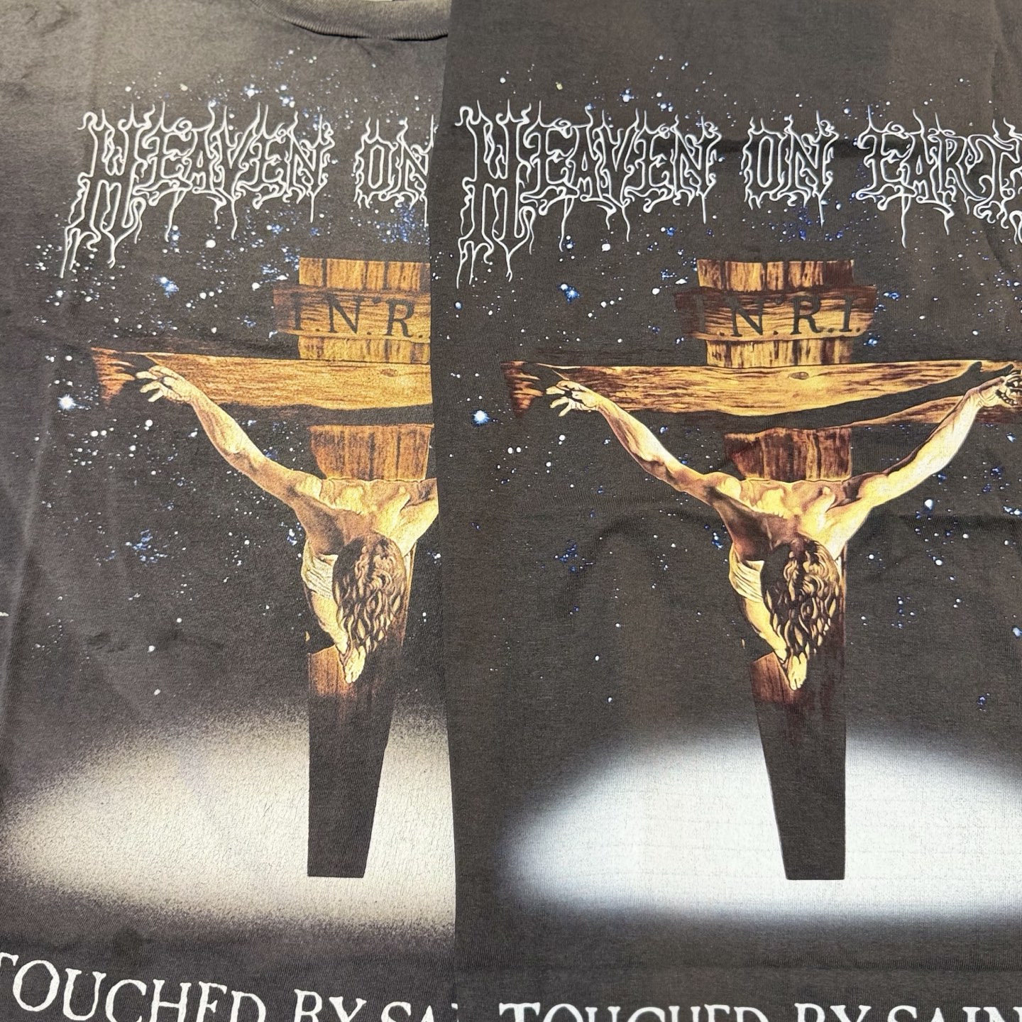 セント マイケル SS Tシャツ Jesus ブラック 画像 6