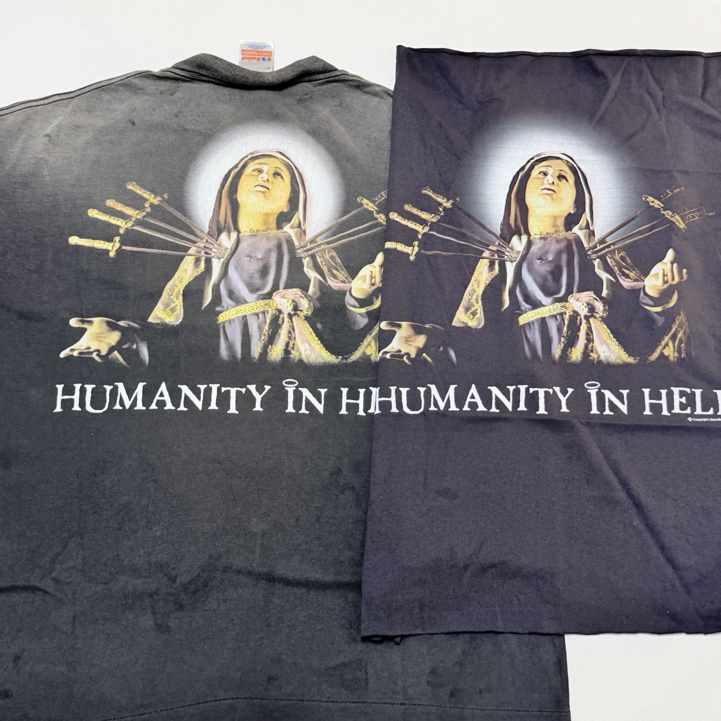 セント マイケル SS Tシャツ Jesus ブラック 画像 7