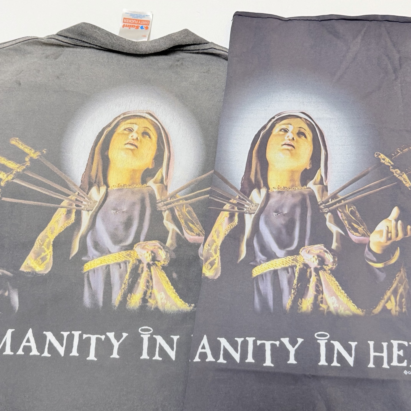 セント マイケル SS Tシャツ Jesus ブラック 画像 8