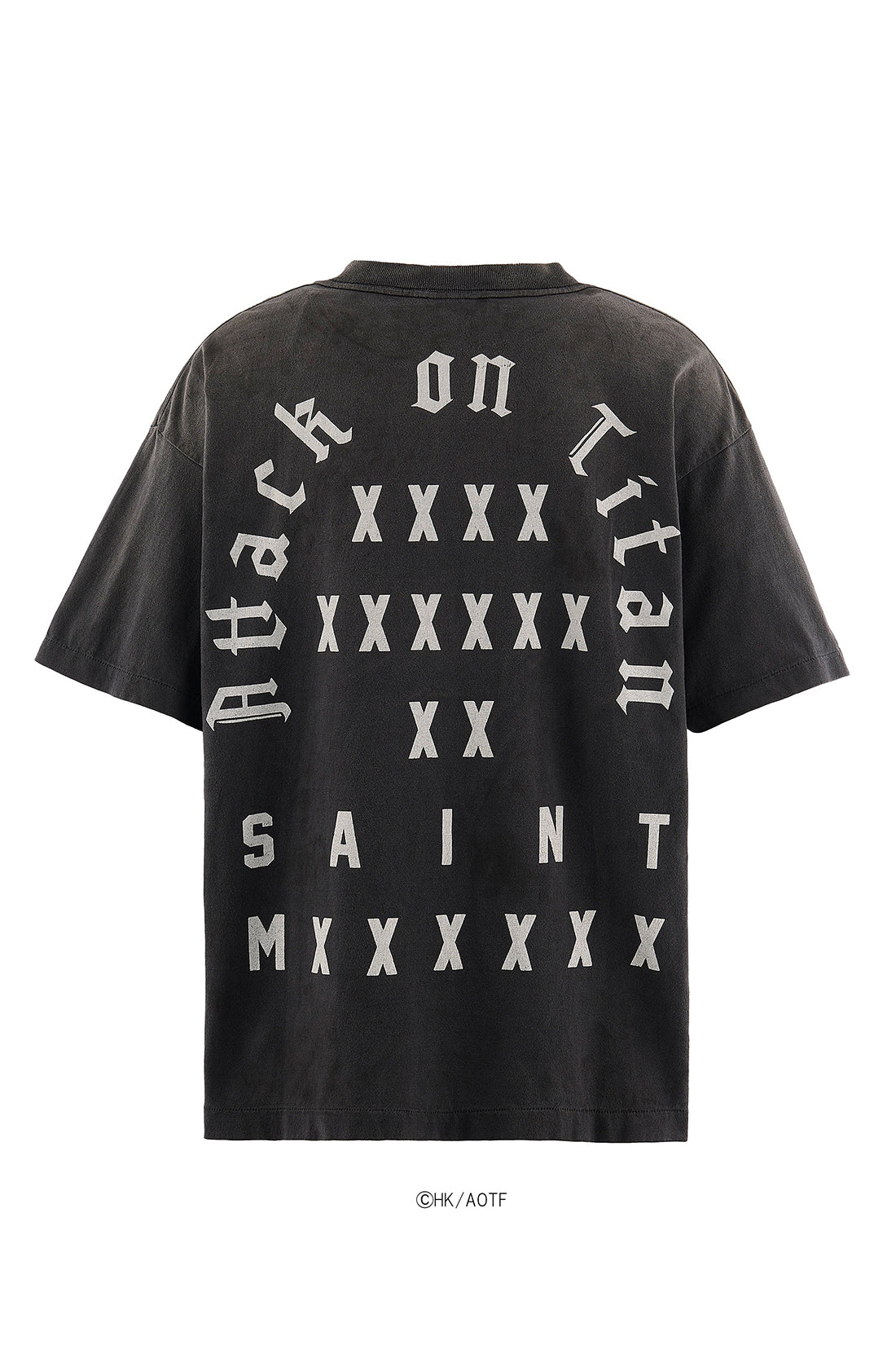 セント マイケル x 進撃の巨人 AOT_SS Tシャツ ブラック 詳細画像 2