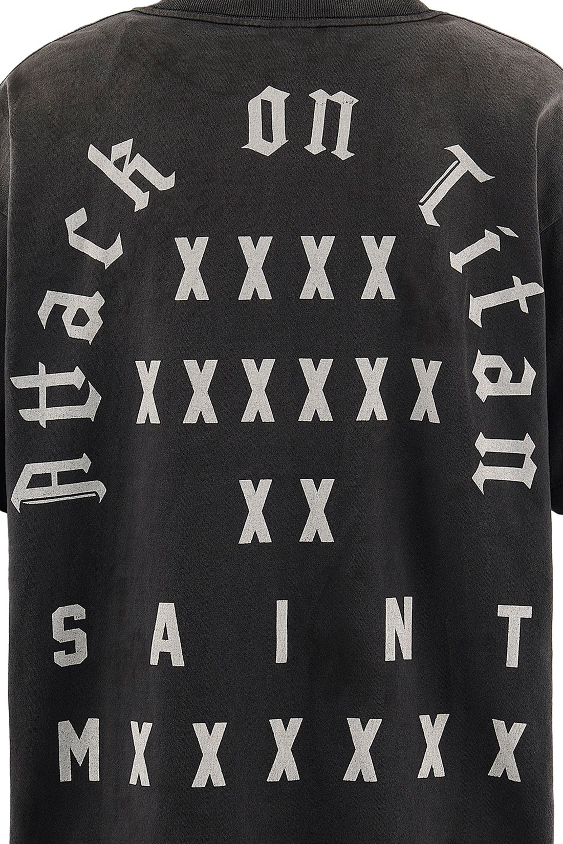 セント マイケル x 進撃の巨人 AOT_SS Tシャツ ブラック 画像 4