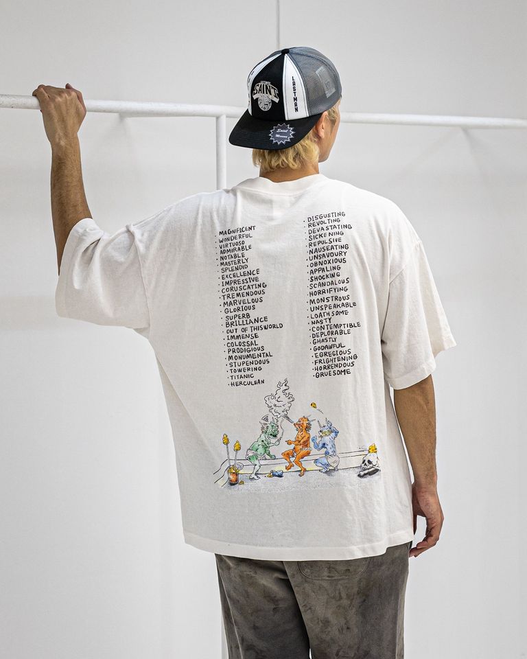 セント マイケル SS Tシャツ Saint Wet ホワイト 詳細画像 3