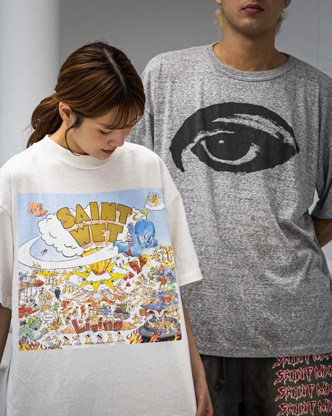 セント マイケル SS Tシャツ Saint Wet ホワイト 画像 6