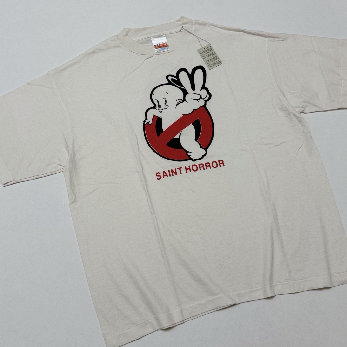 セント マイケル SS Tシャツ Saint Horror ホワイト 詳細画像 1