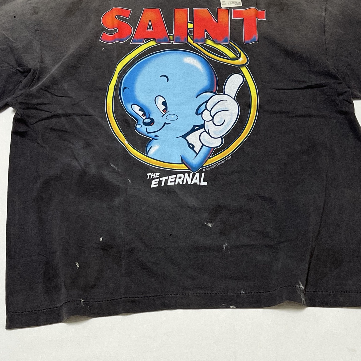 セント マイケル SS Tシャツ Pocket イレギュラー ブラック 画像 9
