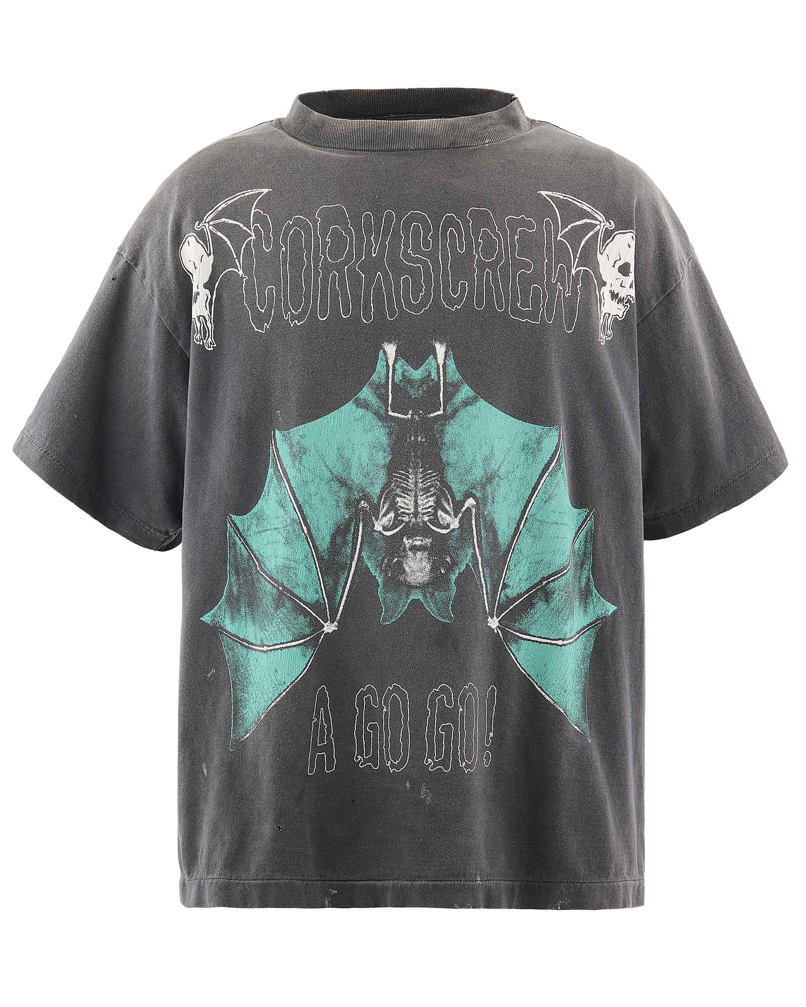 セント マイケル x 黒夢 KY_SS Tシャツ Kuroyume ブラック 詳細画像 1