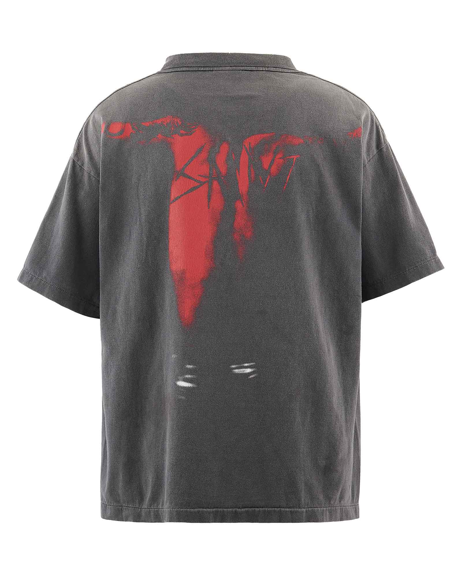 セント マイケル x 黒夢 KY_SS Tシャツ Kuroyume ブラック 詳細画像 2