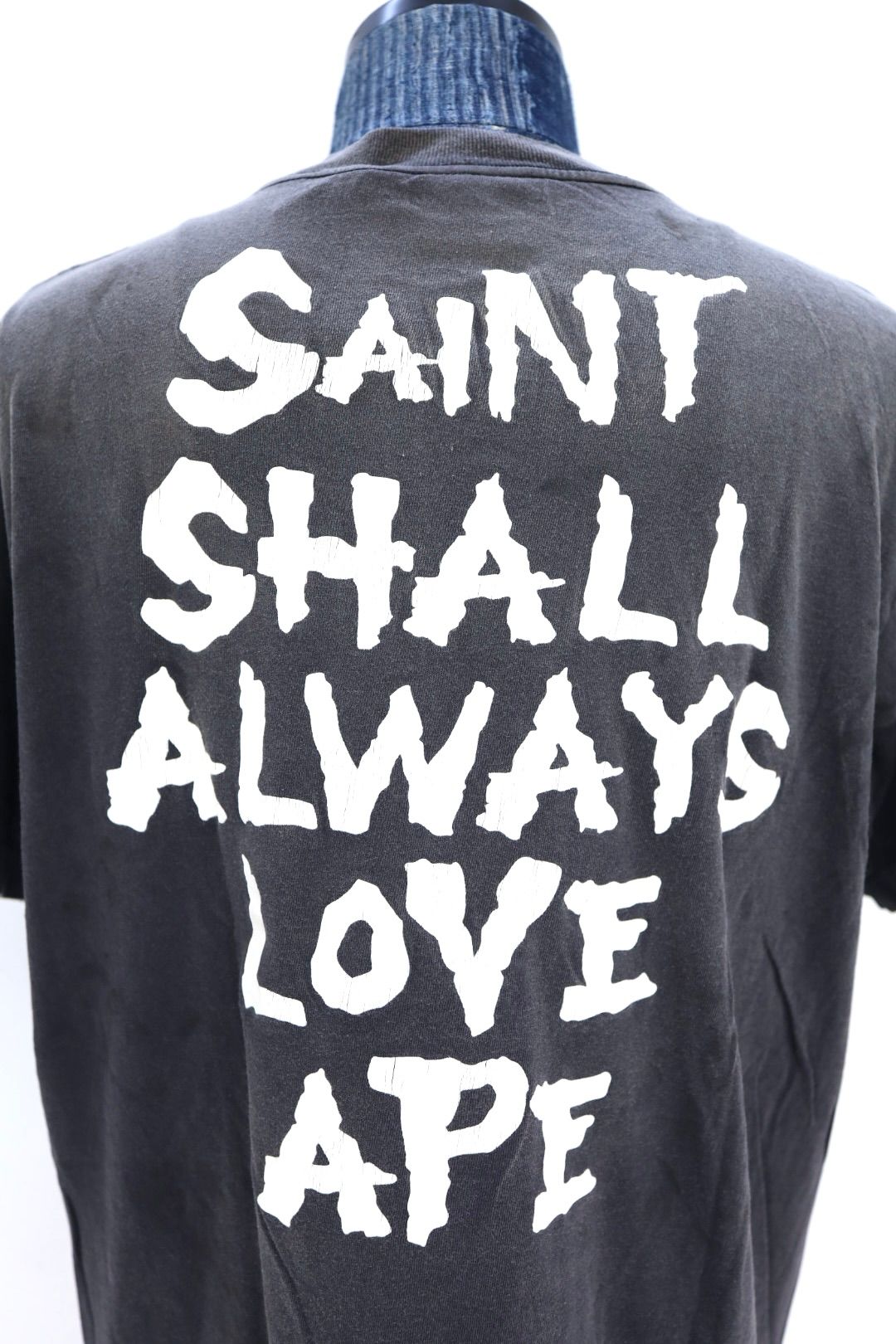 セント マイケル x ベイプ BAPE_SS Tシャツ Always Love ブラック 画像 9