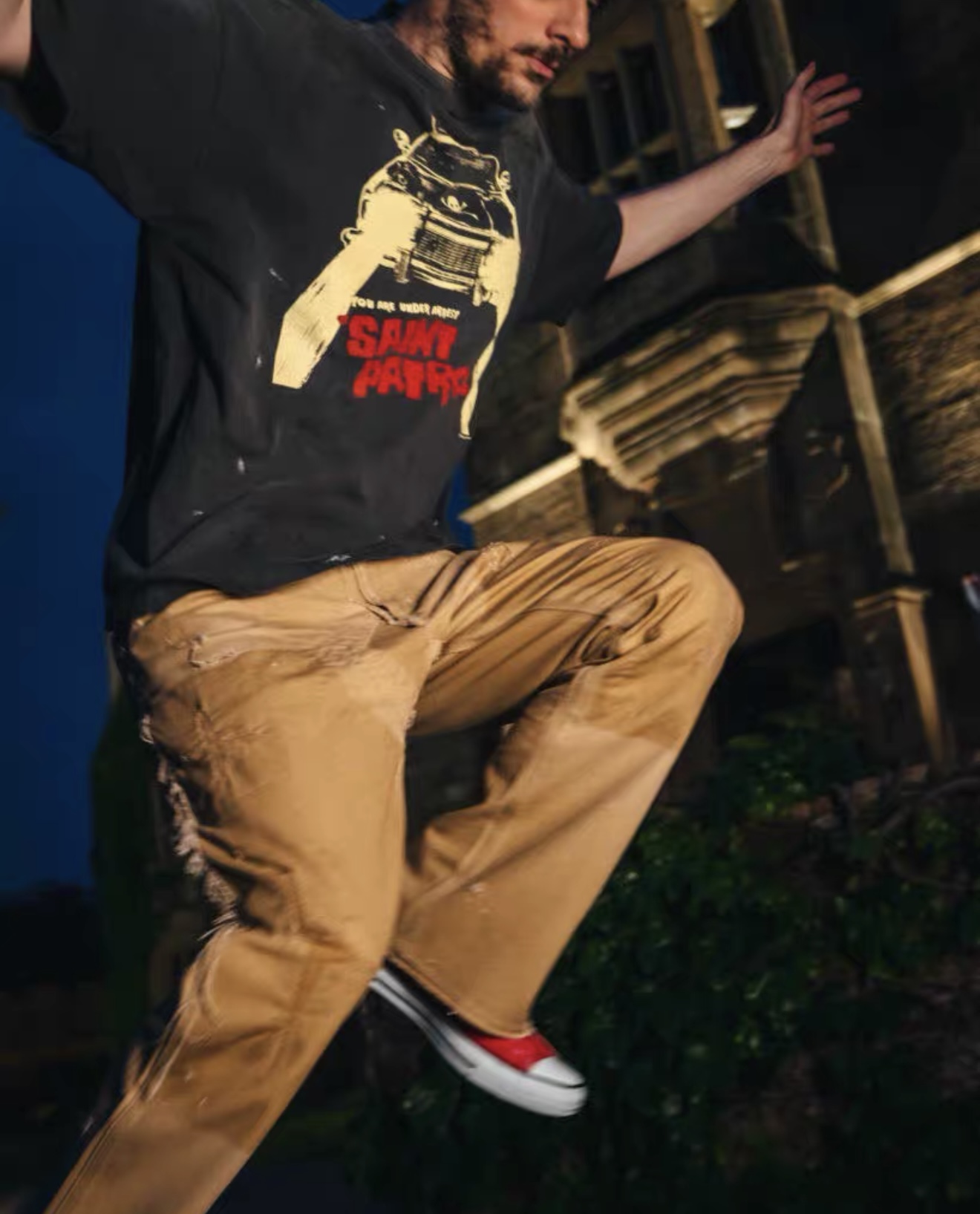 セント マイケル SS Tシャツ Saint Patrol ブラック 画像 8