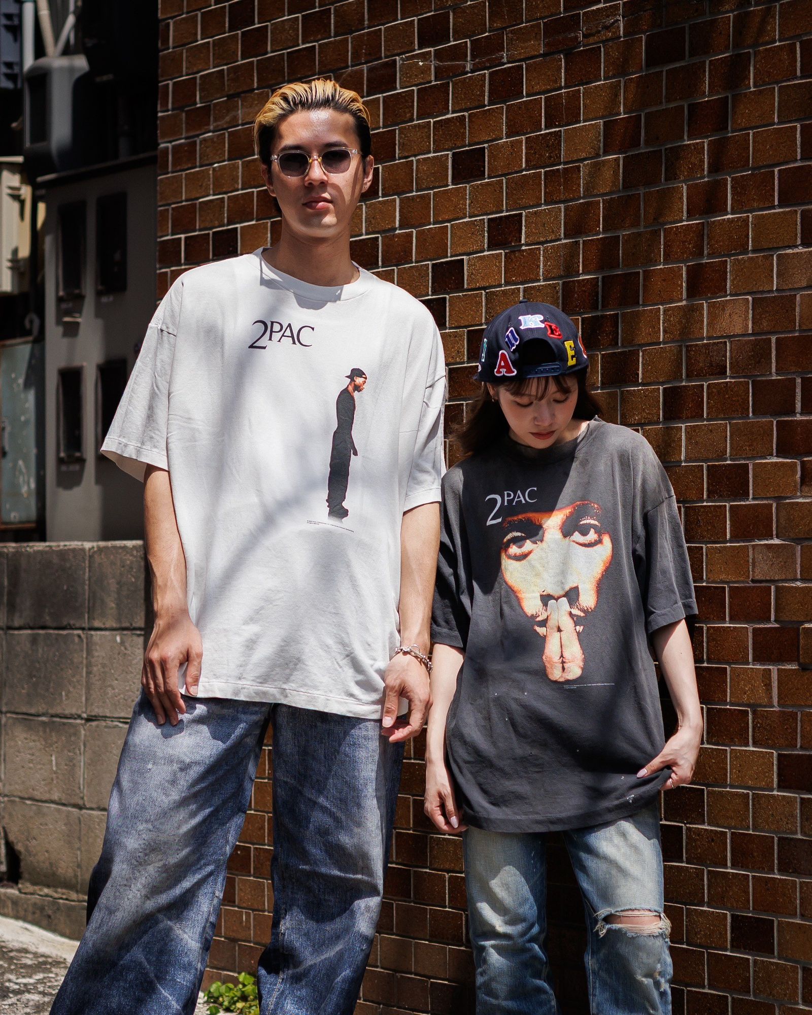 セント マイケル x トゥパック 2PC_SS Tシャツ 2PAC ブラック バリエーションB 画像 4