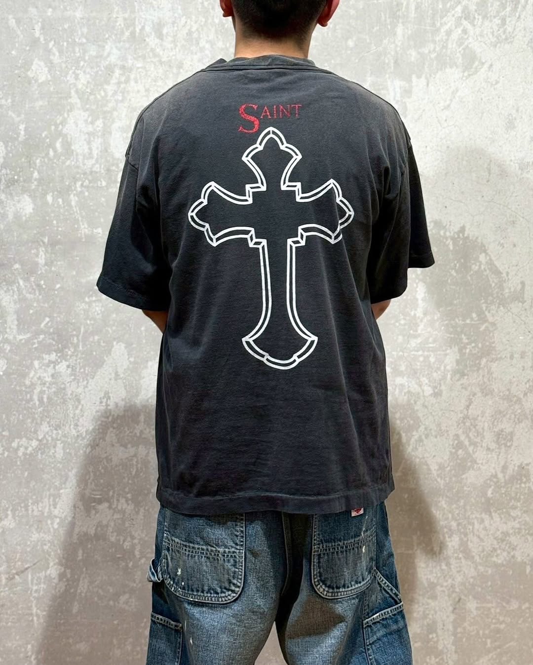 セント マイケル x トゥパック 2PC_SS Tシャツ 2PAC ブラック バリエーションB 画像 9