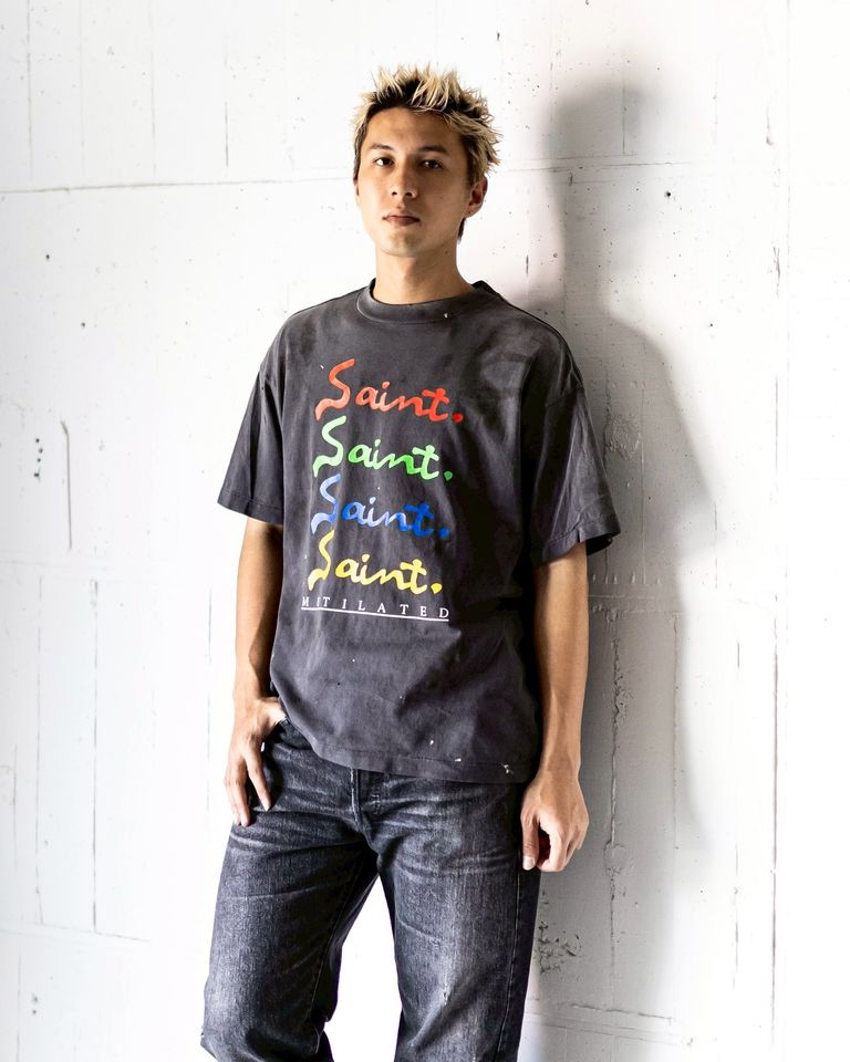 セント マイケル Mulated SS Tシャツ ブラック 詳細画像 1