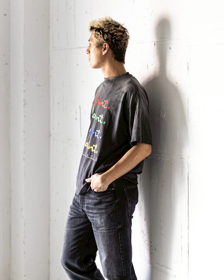 セント マイケル Mulated SS Tシャツ ブラック 詳細画像 2