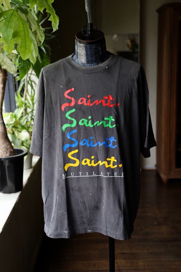 セント マイケル Mulated SS Tシャツ ブラック 画像 6