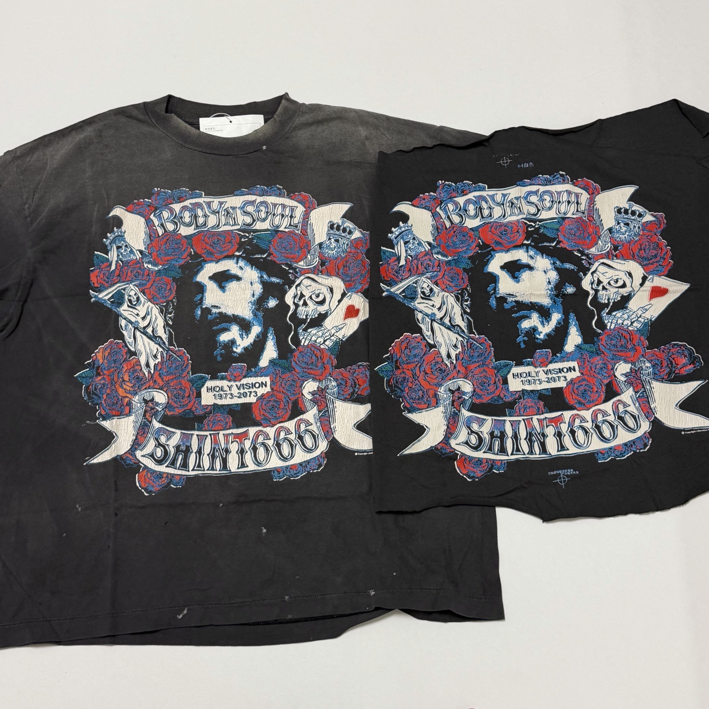 セント マイケル SS Tシャツ Bodyn Soul ブラック 詳細画像 3