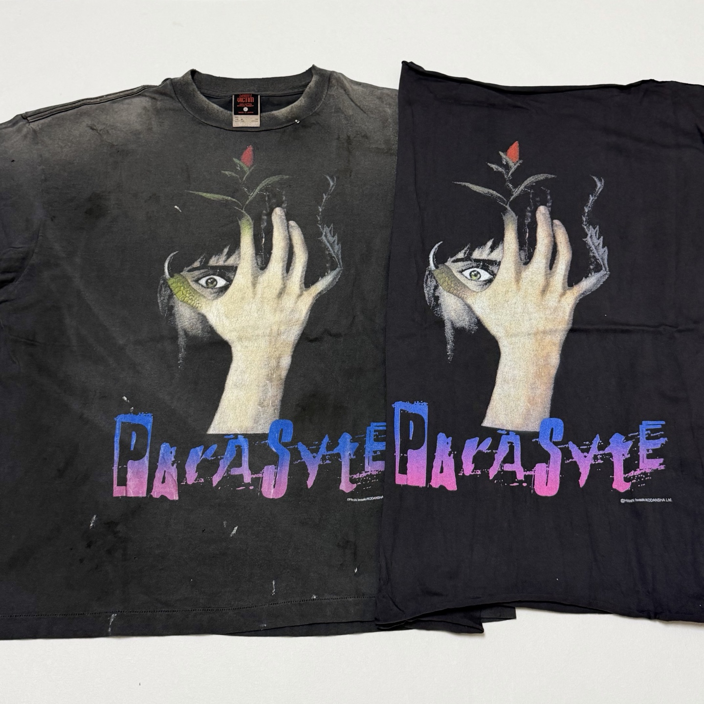 セント マイケル KJ_SS Tシャツ 寄生獣 シンイチ ブラック 詳細画像 1