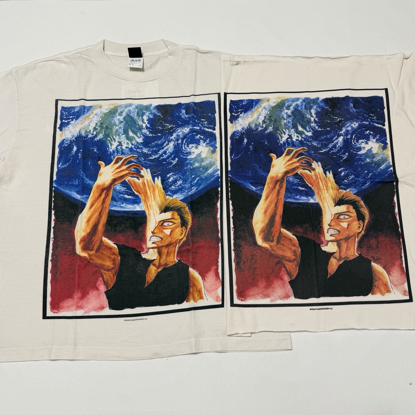 セント マイケル KJ_SS Tシャツ 寄生獣 ホワイト 詳細画像 1