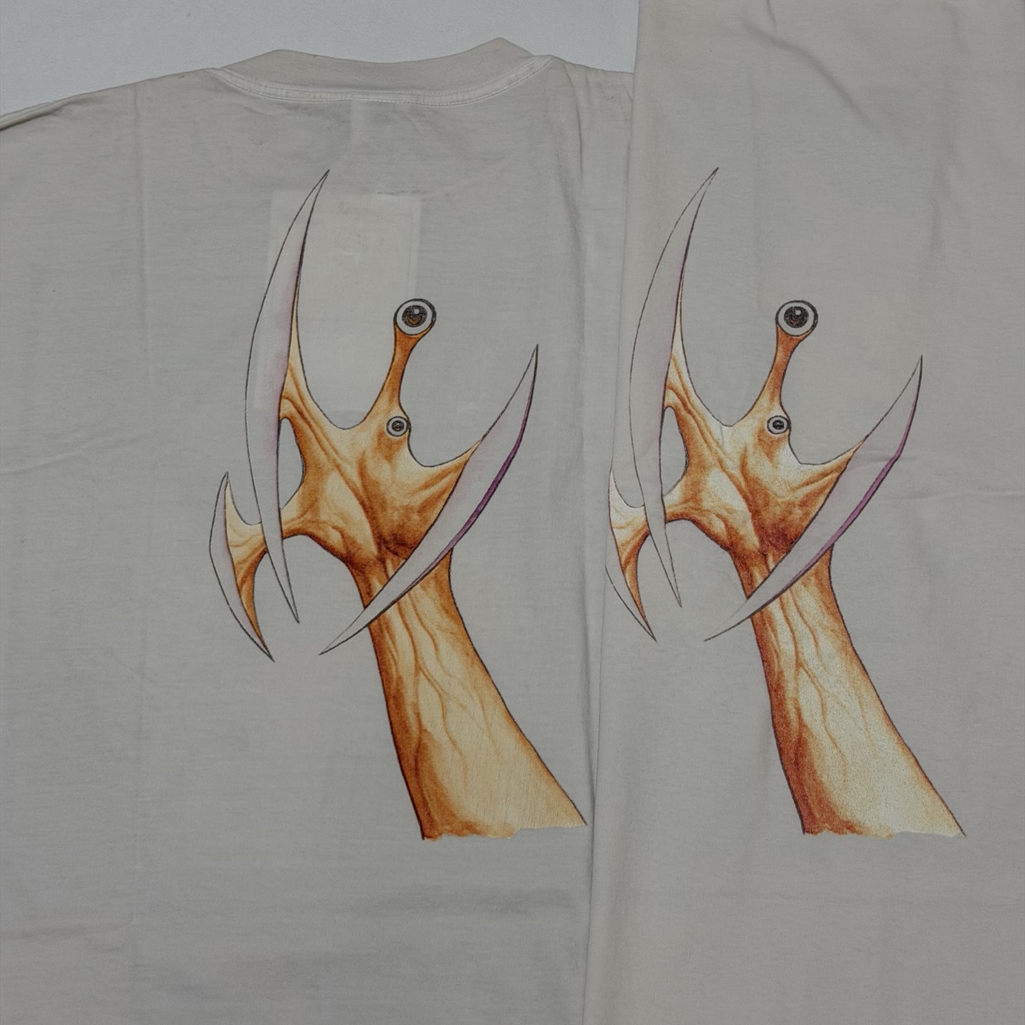 セント マイケル KJ_SS Tシャツ 寄生獣 ホワイト 画像 6