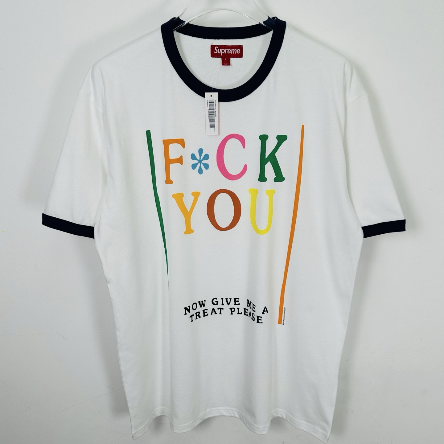 シュプリーム/マイク・ケリー リンガーTシャツ ホワイト 詳細画像 1