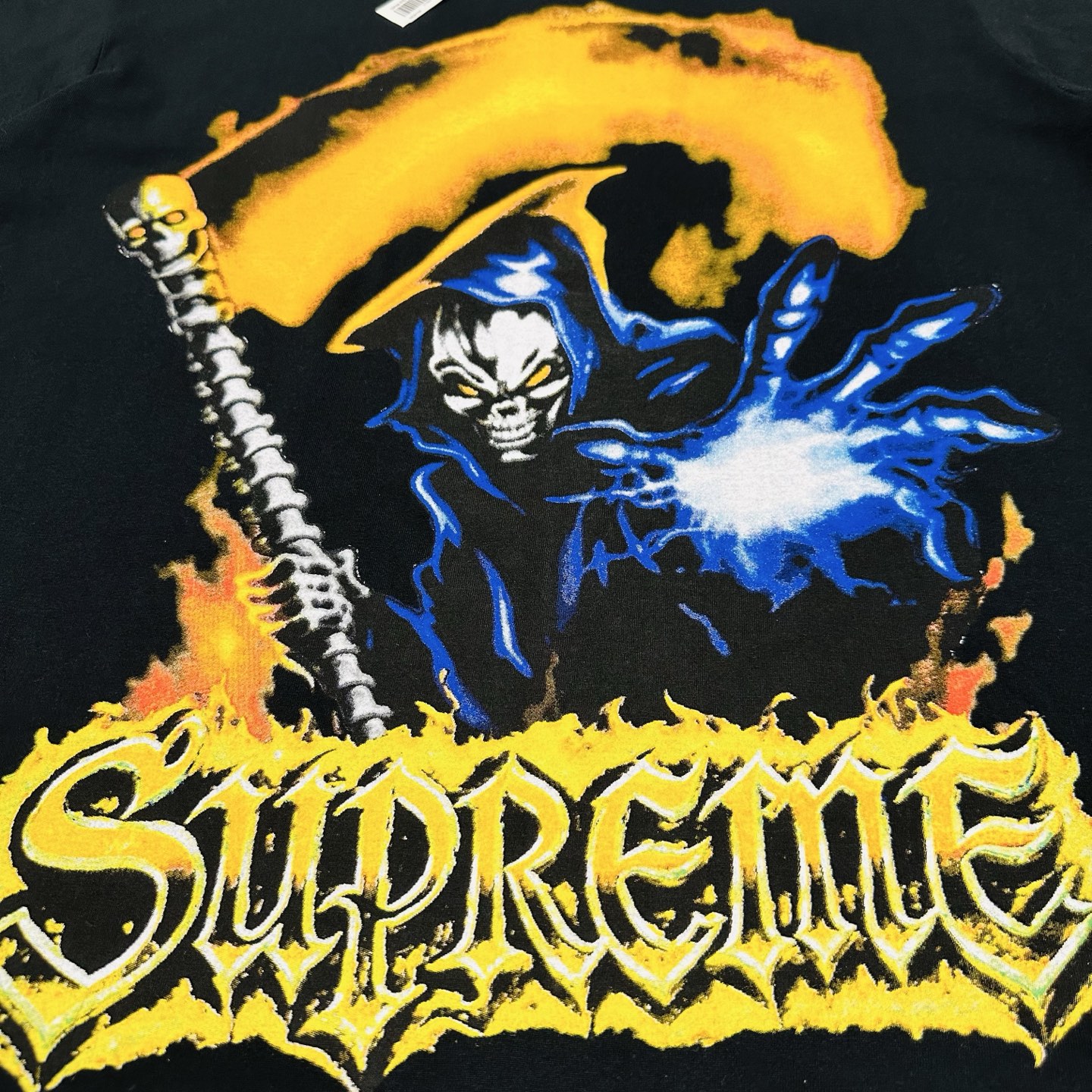 シュプリーム グリムリーパーTシャツ ブラック/ホワイト 画像 6