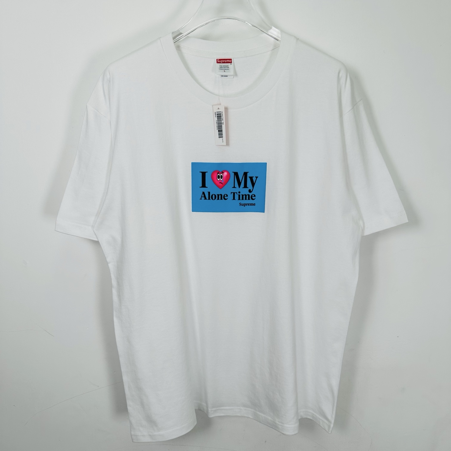 シュプリーム Alone Time Tシャツ ブラック/ホワイト 詳細画像 1