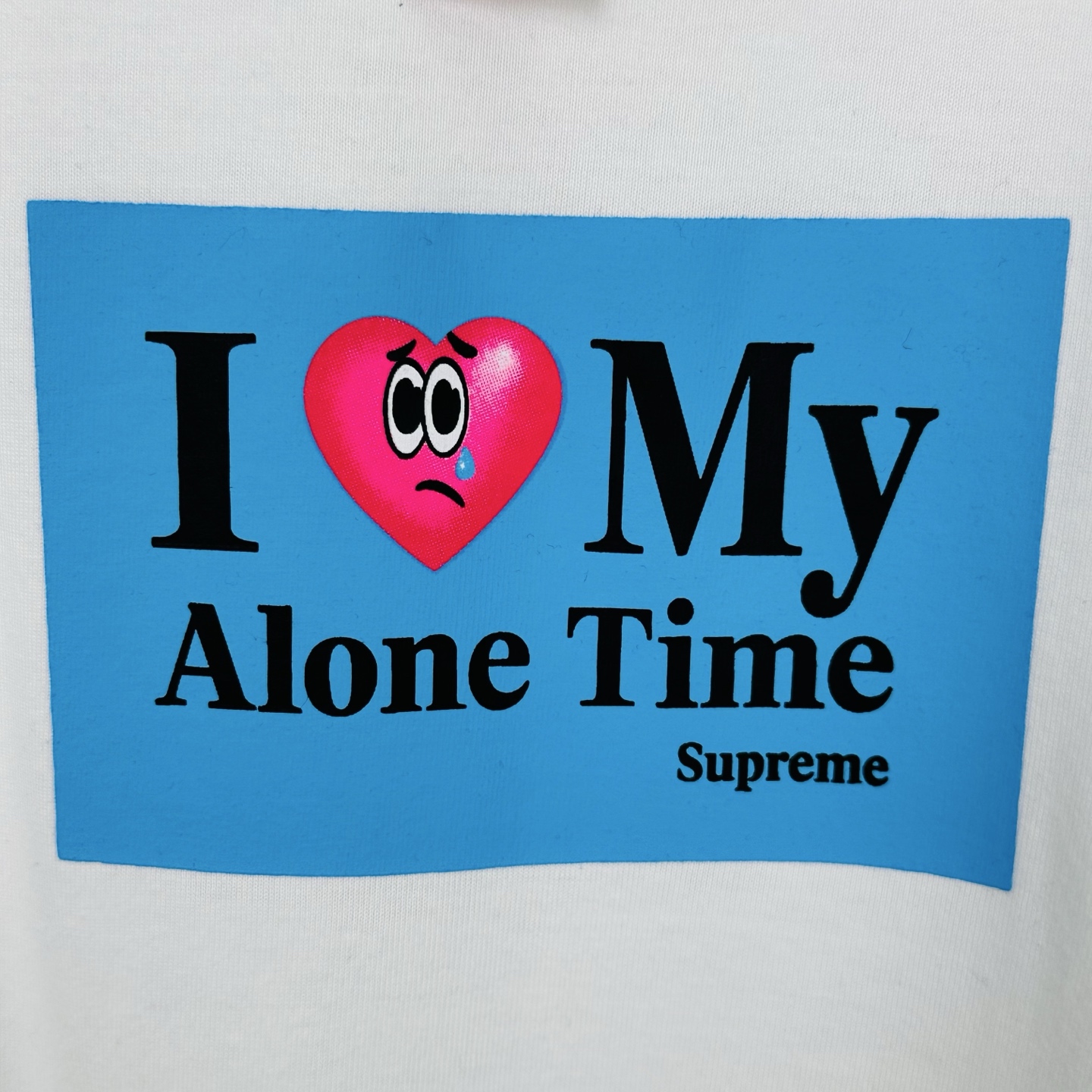 シュプリーム Alone Time Tシャツ ブラック/ホワイト 画像 5