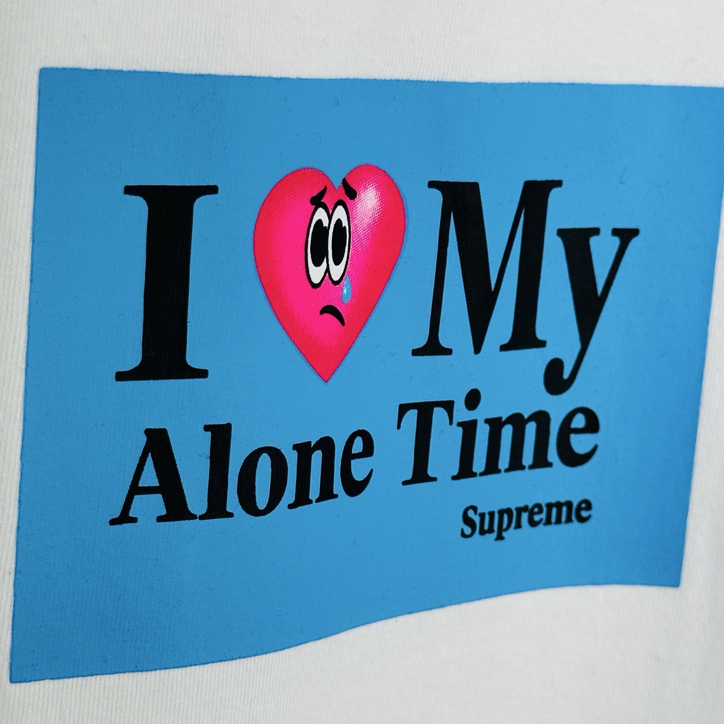 シュプリーム Alone Time Tシャツ ブラック/ホワイト 画像 6