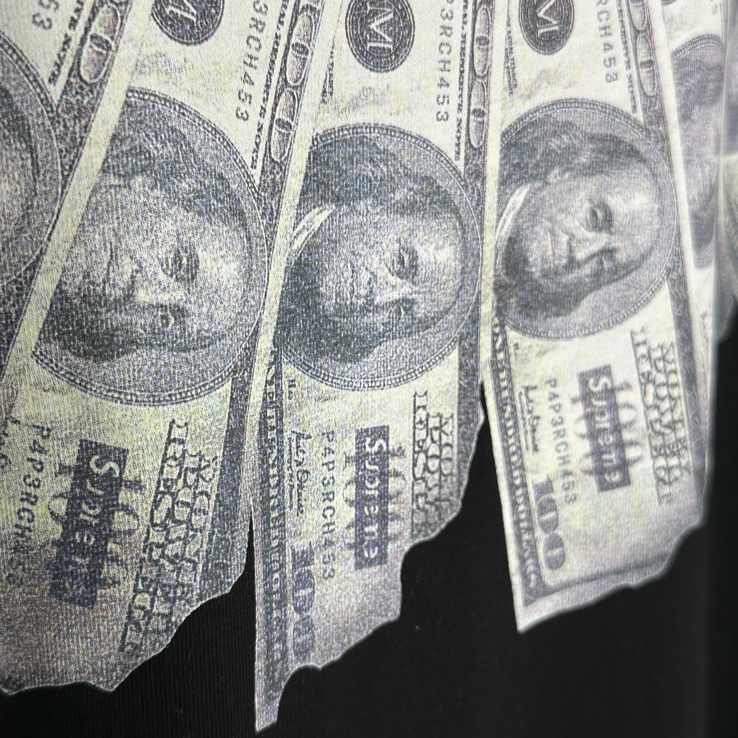 シュプリーム/エムエムシックス Money 半袖トップ ブラック 画像 6
