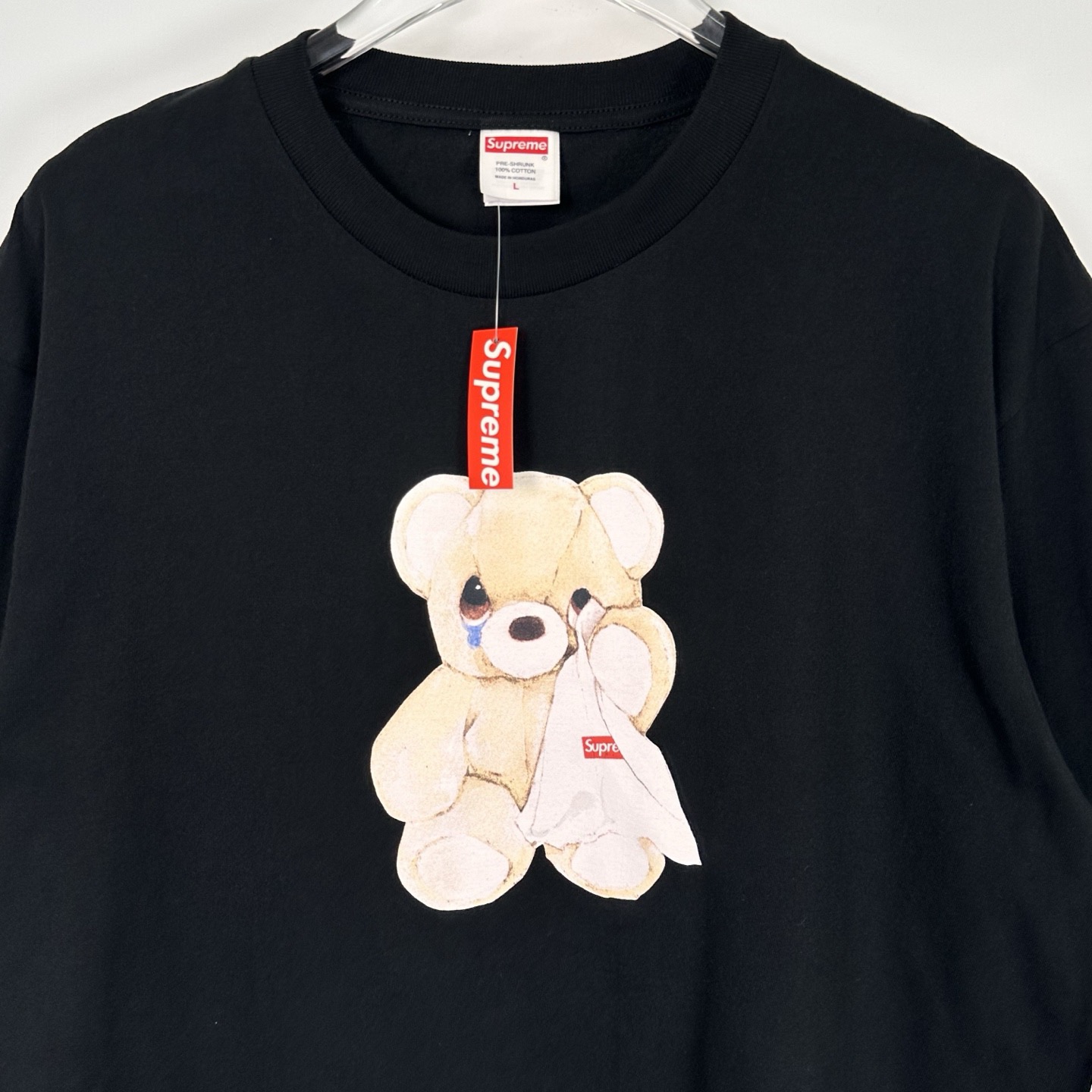 シュプリーム Bear Tシャツ ブラック/ホワイト 詳細画像 3