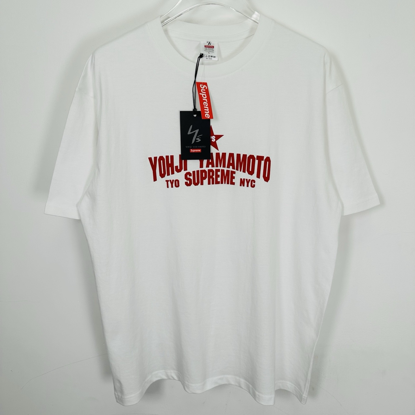 ワイズ/シュプリーム Star Tシャツ ホワイト/ブラック YX-T73-764 詳細画像 1