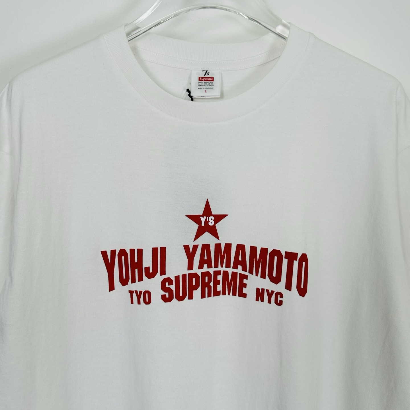 ワイズ/シュプリーム Star Tシャツ ホワイト/ブラック YX-T73-764 詳細画像 3