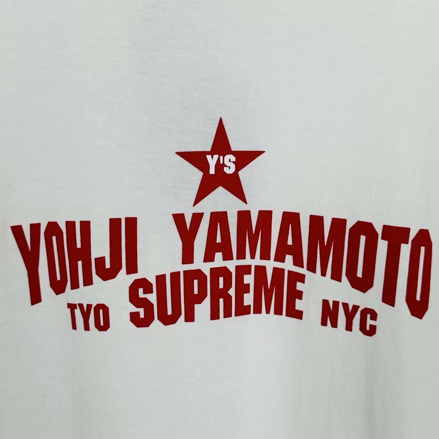 ワイズ/シュプリーム Star Tシャツ ホワイト/ブラック YX-T73-764 画像 5