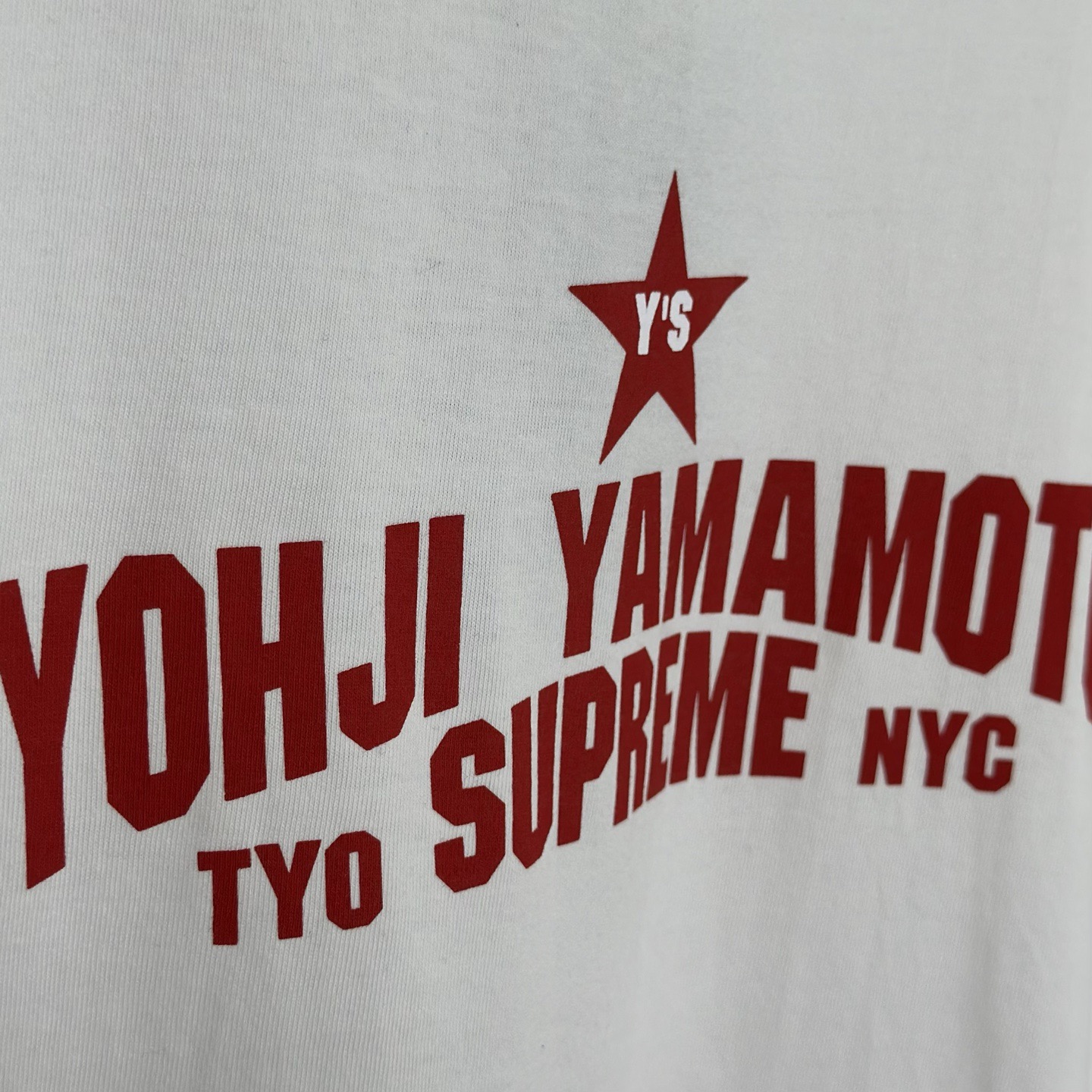 ワイズ/シュプリーム Star Tシャツ ホワイト/ブラック YX-T73-764 画像 6