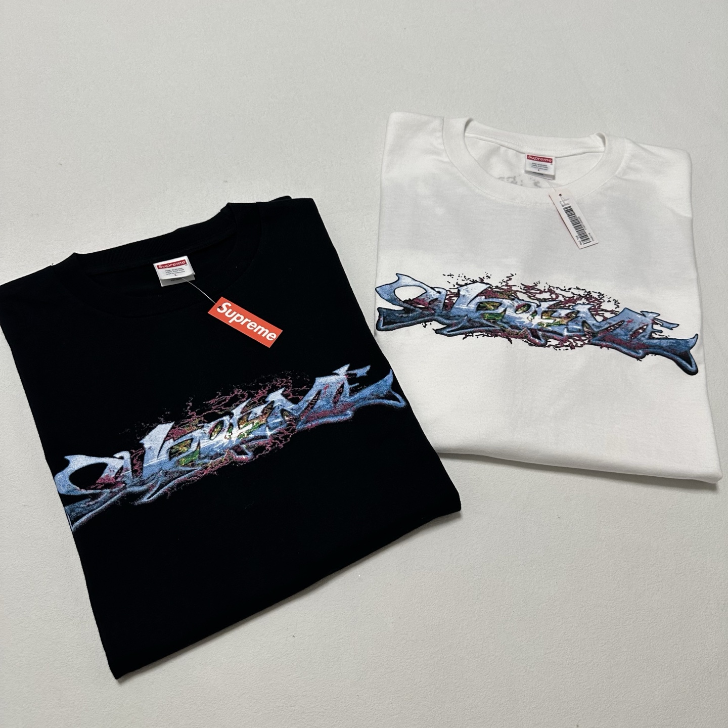 ジェイエスエー/シュプリーム マイケル・ジャクソン ボックスロゴTシャツ ブラック/ホワイト 詳細画像 2