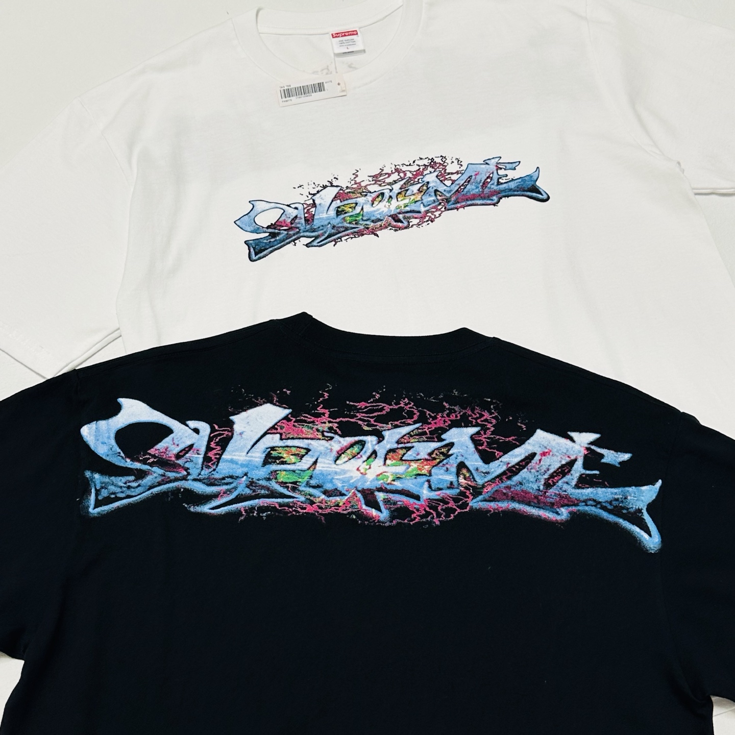 ジェイエスエー/シュプリーム マイケル・ジャクソン ボックスロゴTシャツ ブラック/ホワイト 画像 4