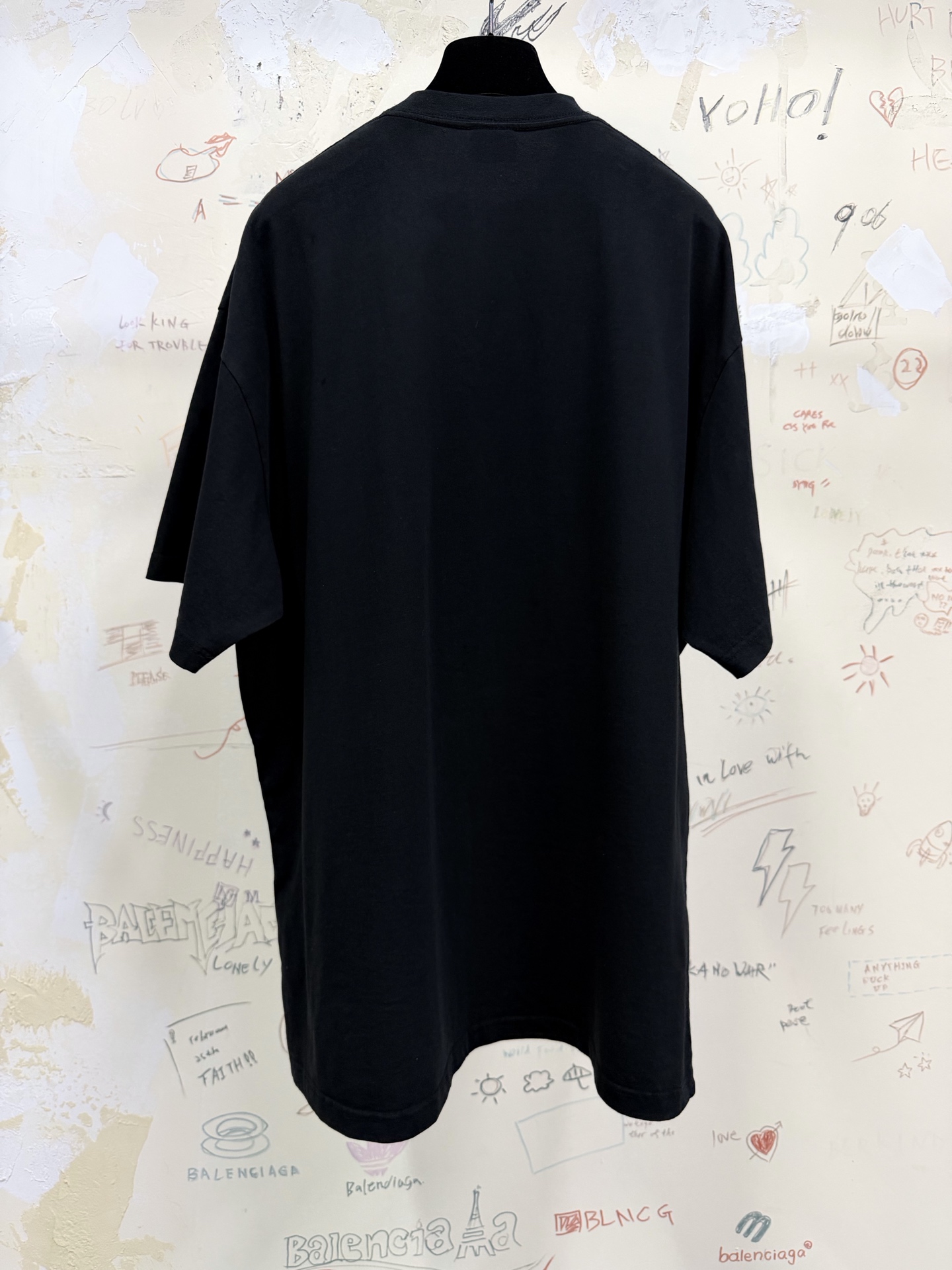 バレンシアガ Gate of God プリントTシャツ ブラック 画像 6