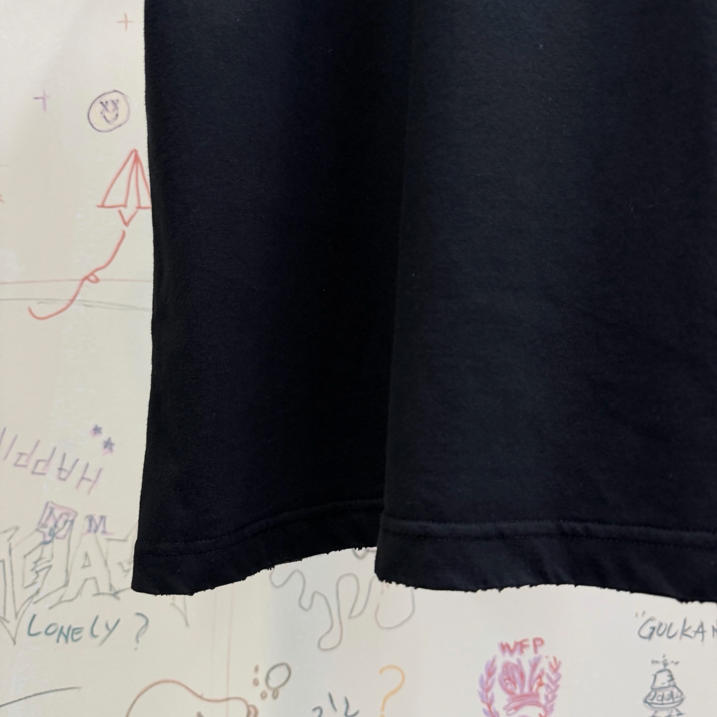 バレンシアガ レターテープ ロゴTシャツ ブラック 画像 7