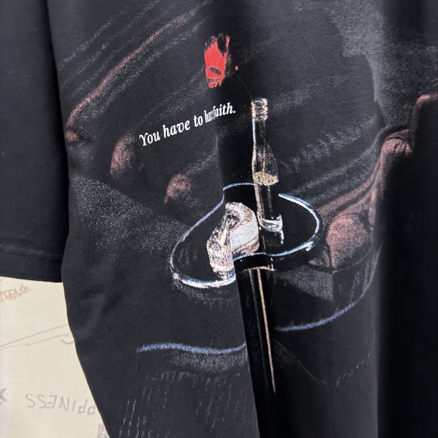 バレンシアガ x エイチビーオー Euphoria サイケデリックTシャツ ホワイト 画像 6