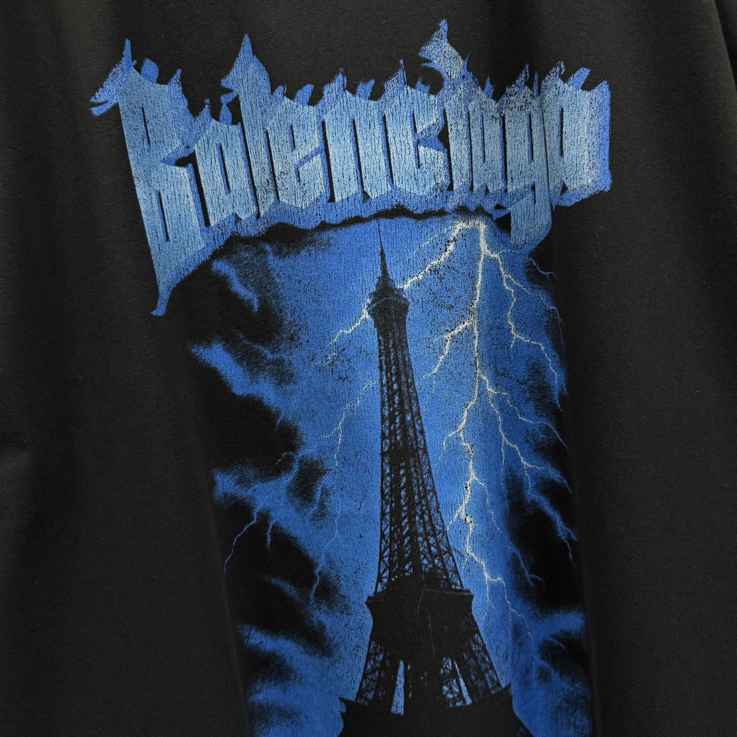 バレンシアガ ライトニングタワーTシャツ ブラック 画像 4